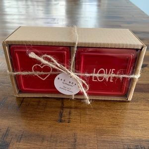 NWT Rae Dunn Jewelry Mini Boxes Set of 2 Red